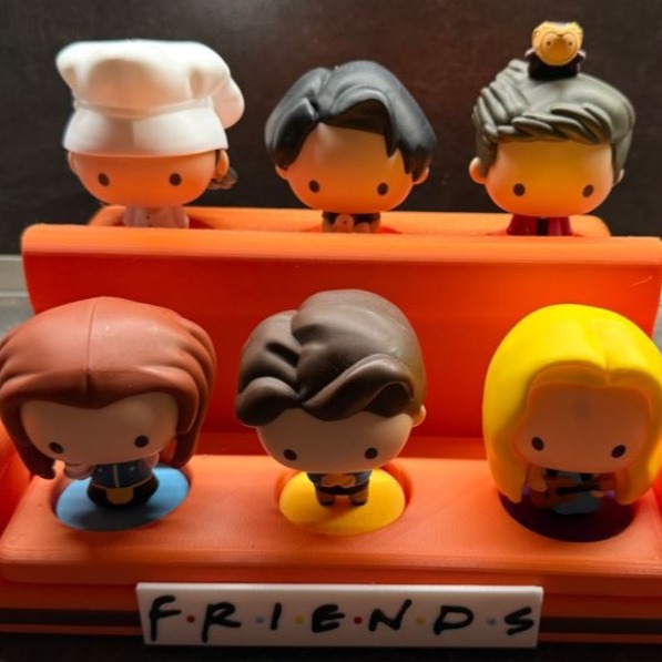 Mueble para exhibir muñecos de Friends