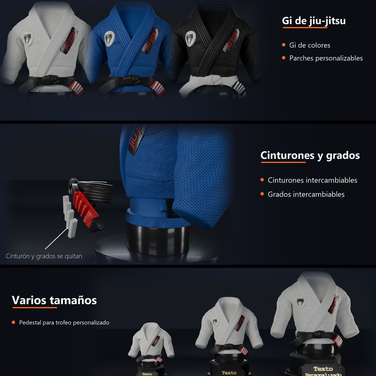 Gi de jiu-jitsu en miniatura